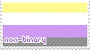 non-binary pastel flag